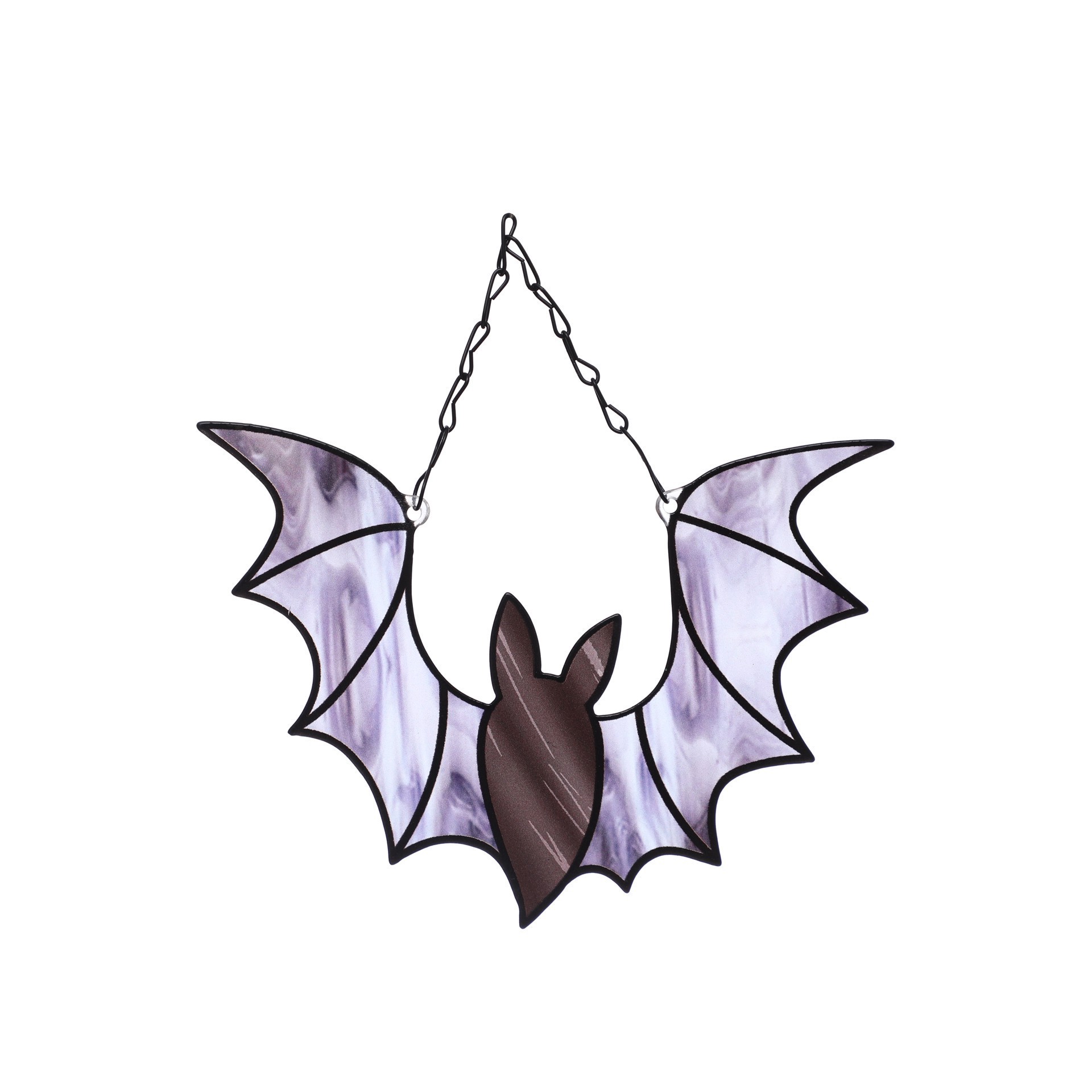 slide 2 of 2, 9.5" Flying Glass Bat Wall Decor By Ashland, 9.5 in x 0.25 in x 9.5 in