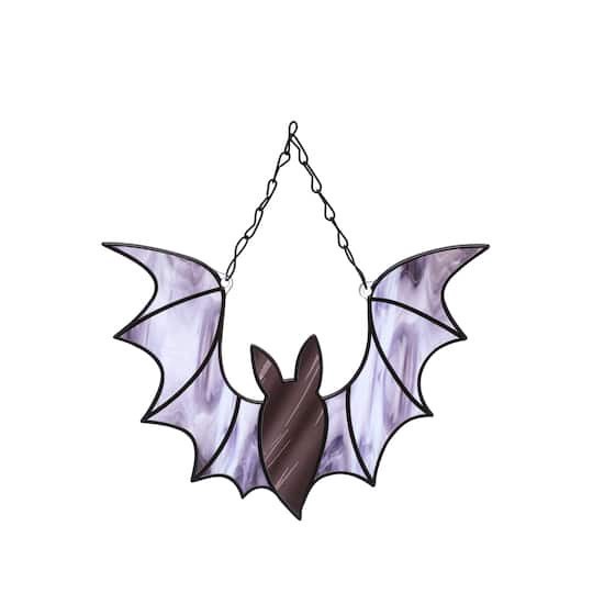 slide 1 of 2, 9.5" Flying Glass Bat Wall Decor By Ashland, 9.5 in x 0.25 in x 9.5 in