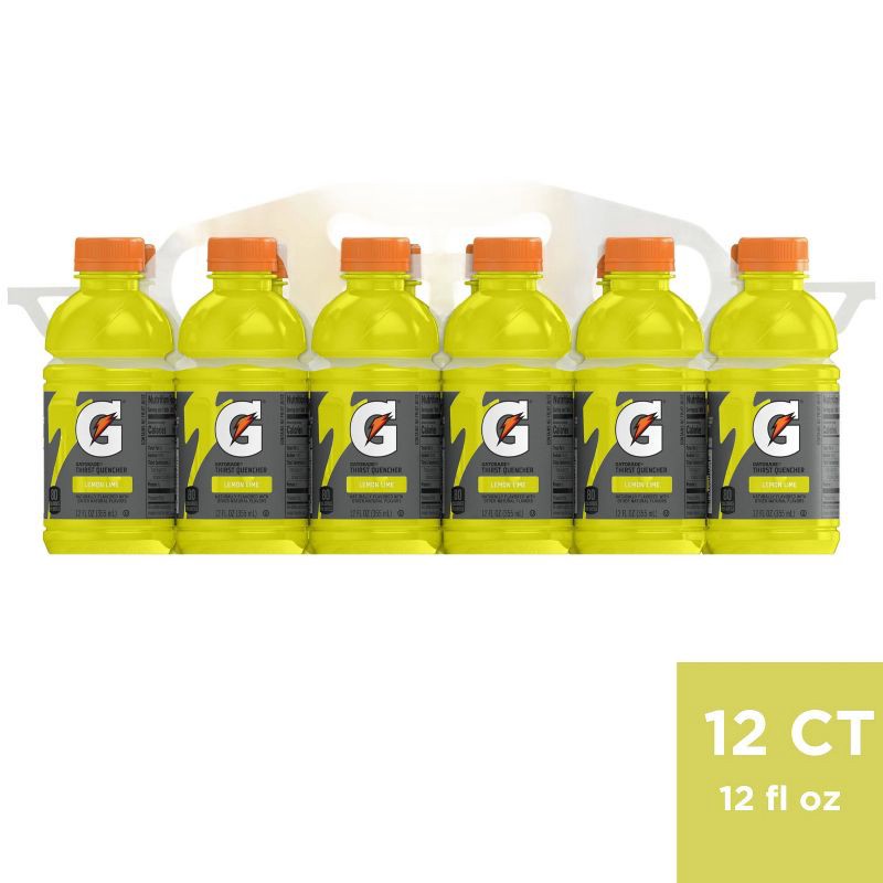 slide 1 of 6, Gatorade Lemon Lime Sports Drink - 12pk/12 fl oz Bottles, 12 ct; 12 fl oz