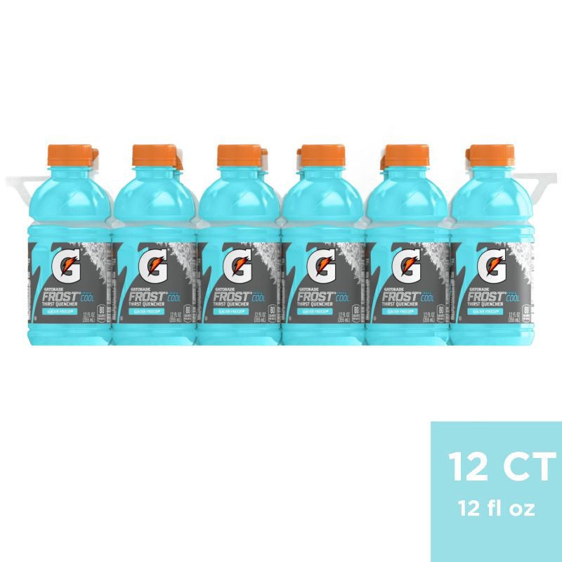 slide 1 of 5, Gatorade Frost Glacier Freeze Sports Drink - 12pk/12 fl oz Bottles, 12 ct; 12 fl oz