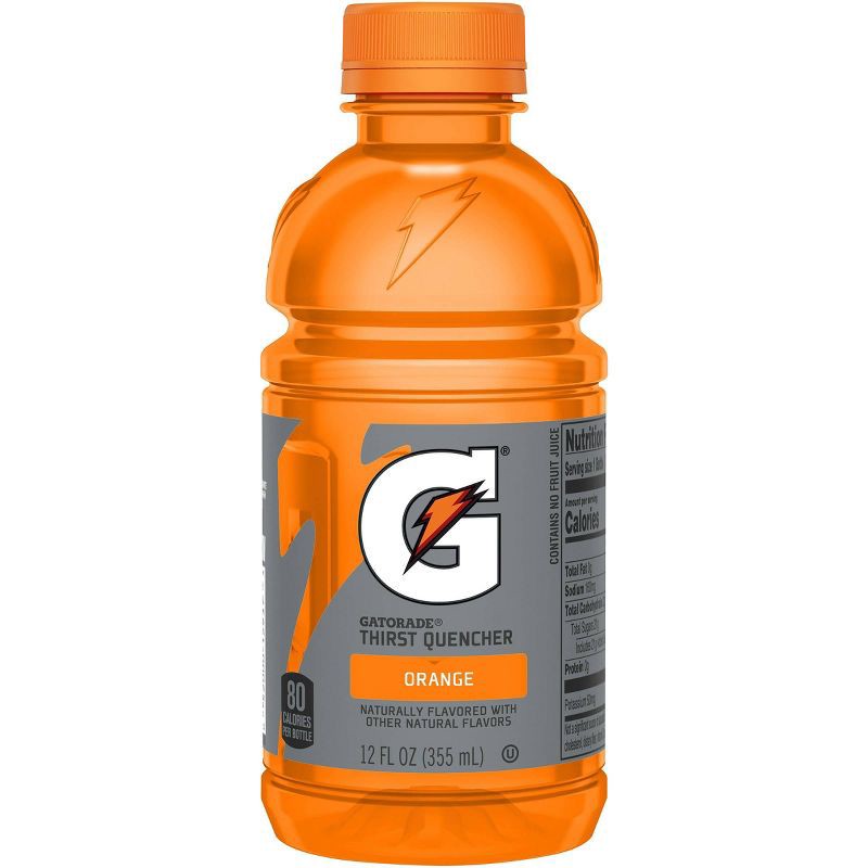 slide 2 of 8, Gatorade Orange Sports Drink - 12pk/12 fl oz Bottles, 12 ct; 12 fl oz