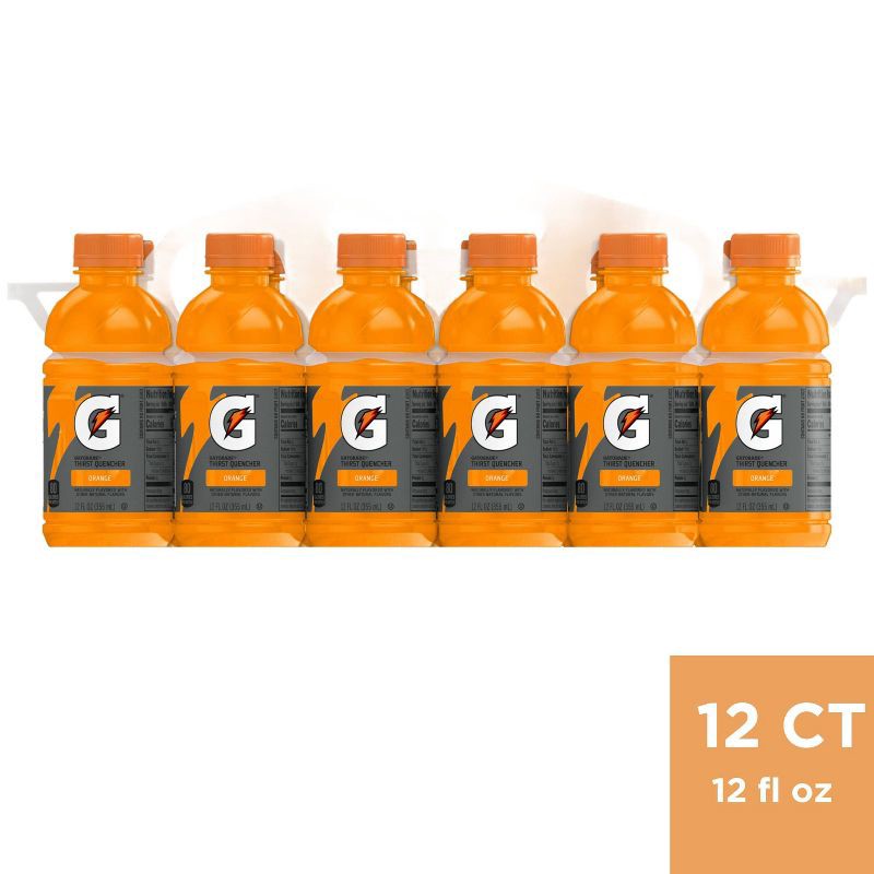 slide 1 of 8, Gatorade Orange Sports Drink - 12pk/12 fl oz Bottles, 12 ct; 12 fl oz
