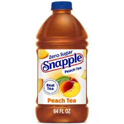 Snapple Zero Sugar Peach Tea - 64 fl oz Bottle