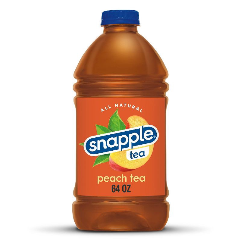slide 1 of 7, Snapple Peach Tea - 64 fl oz Bottle, 64 fl oz
