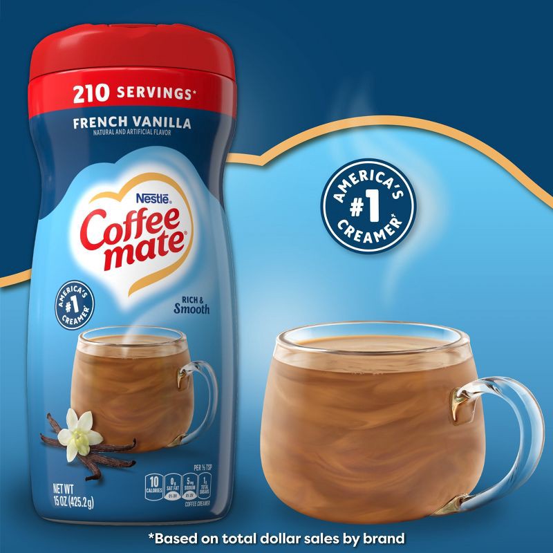 slide 2 of 11, Coffee mate French Vanilla Powdered Coffee Creamer - 15oz, 15 oz