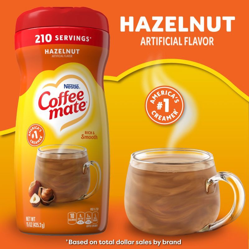 slide 3 of 8, Coffee mate Hazelnut Coffee Creamer - 15oz, 15 oz