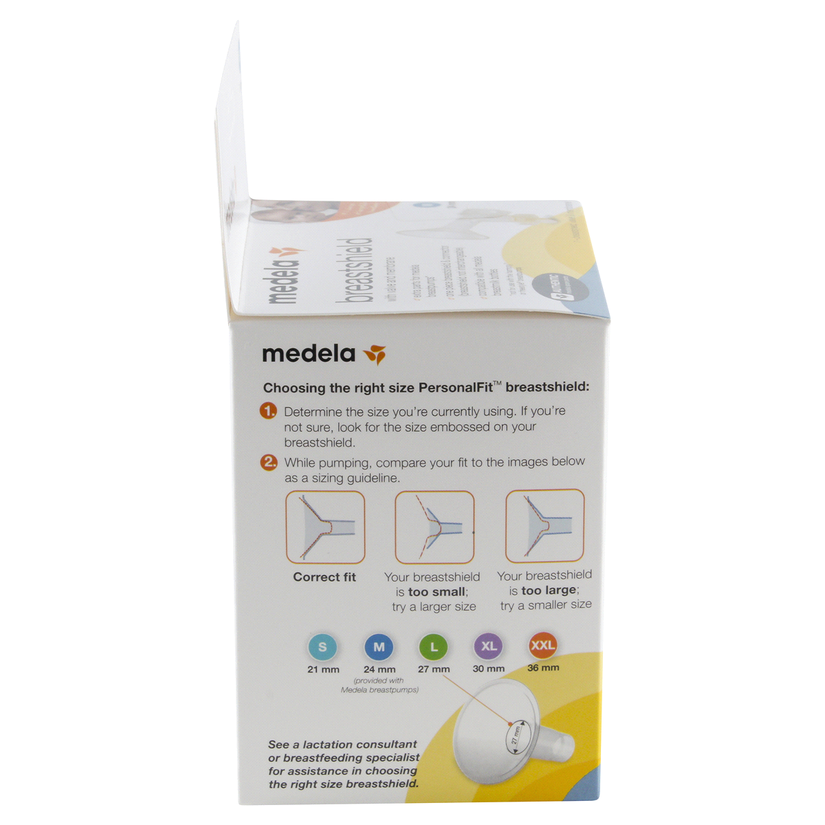 slide 4 of 4, Medela Breastshield With Valve Membrane - 24mm, 1 ct