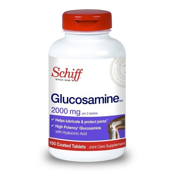 slide 1 of 3, Schiff Glucosamine with Hyaluronic Acid Joint Dietary Supplement, 150 ct