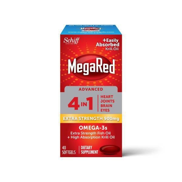 slide 1 of 1, Schiff Megared Advanced 4-in-1 Omega-3s, 40 ct