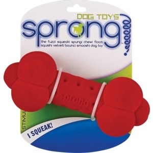 slide 1 of 1, Sprong Bone Dog Toy, Assorted Colors, 1 ct