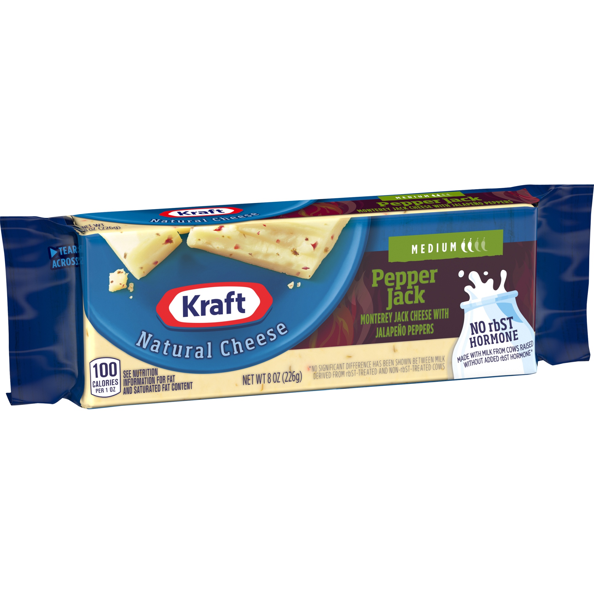 slide 6 of 10, Kraft Natural Cheese Pepper Jack Cheese, 8 oz