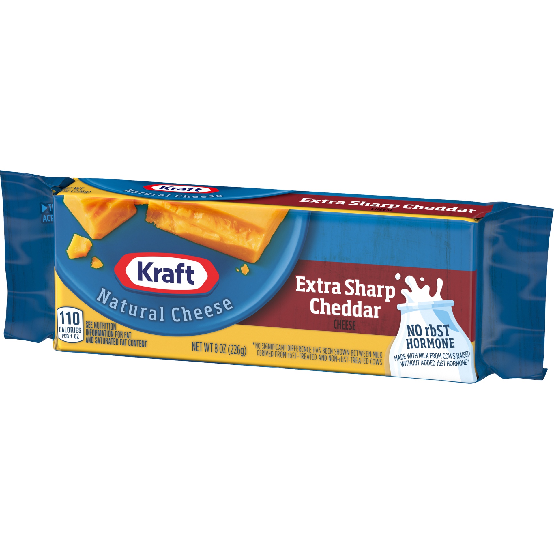 slide 3 of 6, Kraft Natural Extra Sharp Cheddar Cheese Chunk, 8 oz