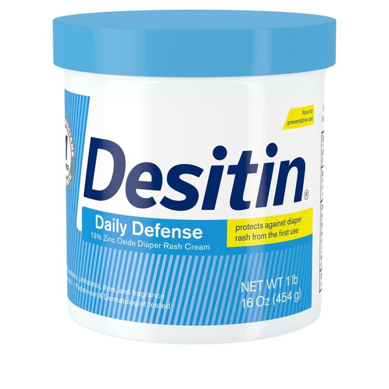 slide 1 of 8, Desitin Daily Defense Baby Diaper Rash Cream with Zinc Oxide -16oz, 16 oz