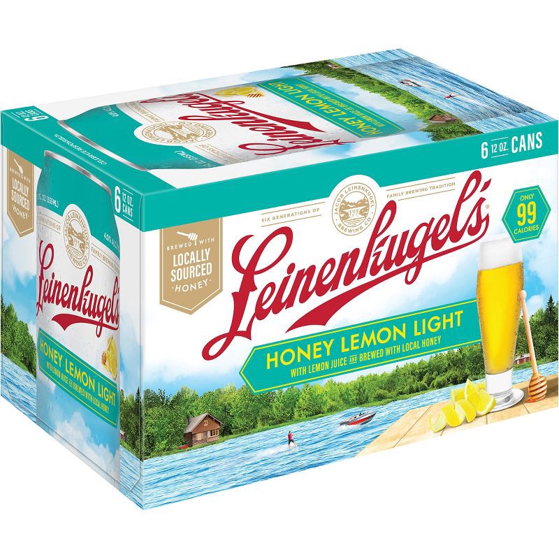 slide 2 of 8, Leinenkugel's Honey Lemon Light Seasonal Beer - 6pk/12 fl oz Cans, 6 ct; 12 fl oz