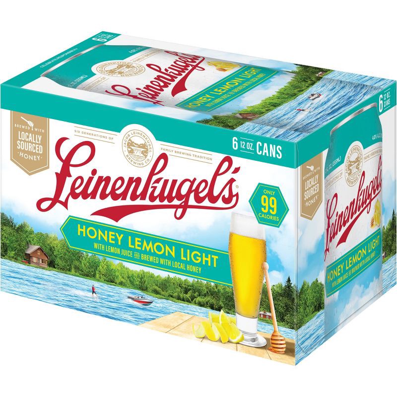 slide 4 of 8, Leinenkugel's Honey Lemon Light Seasonal Beer - 6pk/12 fl oz Cans, 6 ct; 12 fl oz