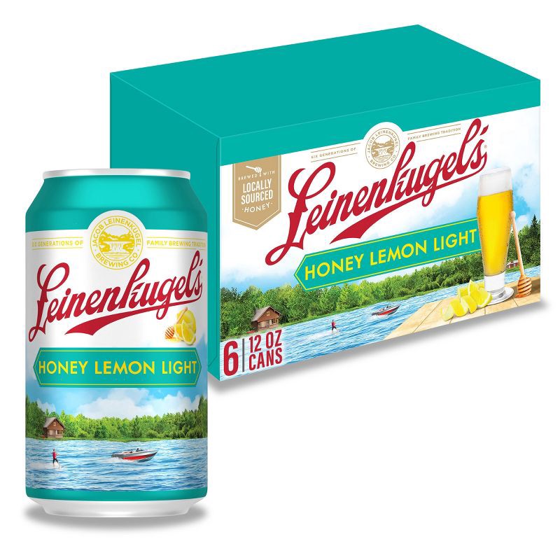 slide 1 of 8, Leinenkugel's Honey Lemon Light Seasonal Beer - 6pk/12 fl oz Cans, 6 ct; 12 fl oz