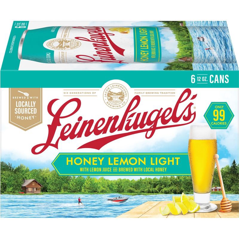 slide 8 of 8, Leinenkugel's Honey Lemon Light Seasonal Beer - 6pk/12 fl oz Cans, 6 ct; 12 fl oz