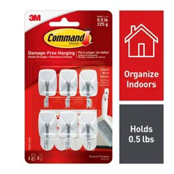 Command 6pk Small Wire Hooks
