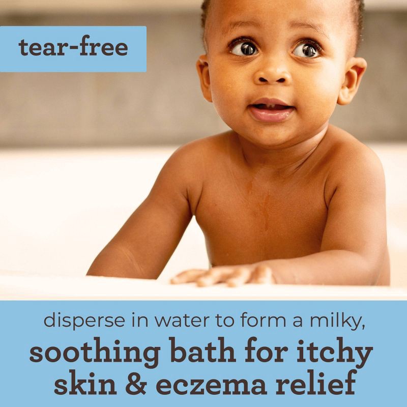 slide 3 of 9, Aveeno Baby Eczema Therapy Soothing Oatmeal Bath Treatment for Relief of Dry, Itchy Skin - 3.75oz - 5ct, 3.75 oz, 5 ct