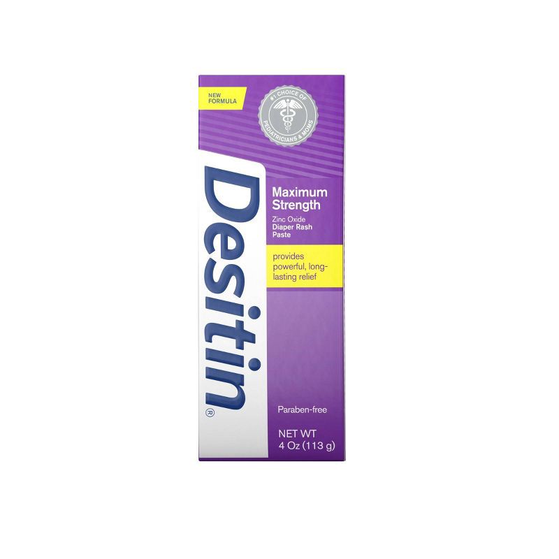 slide 2 of 8, Desitin Maximum Strength Baby Diaper Rash Cream with Zinc Oxide - 4oz, 4 oz