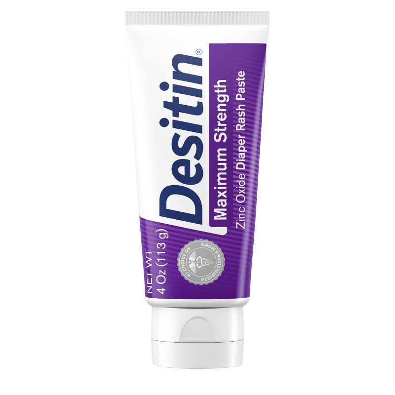 slide 1 of 8, Desitin Maximum Strength Baby Diaper Rash Cream with Zinc Oxide - 4oz, 4 oz