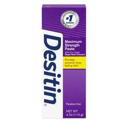 Desitin Maximum Strength Baby Diaper Rash Cream with Zinc Oxide - 4oz