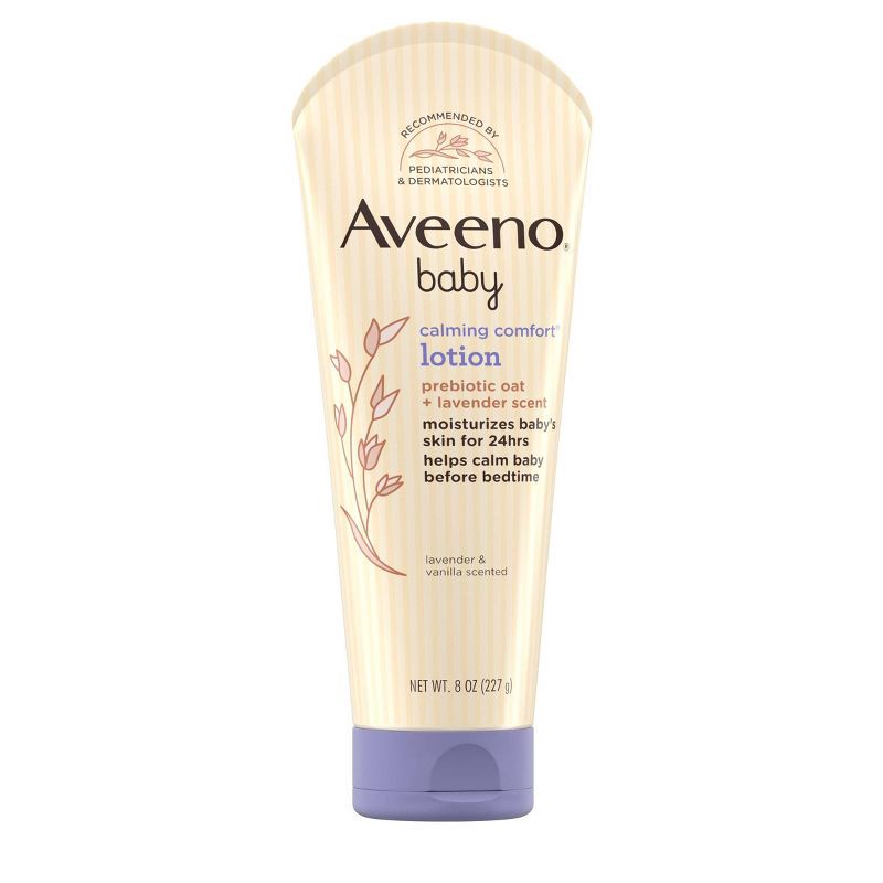 slide 6 of 18, Aveeno Baby Calming Comfort Moisturizing Body Lotion - Lavender & Vanilla Scents - 8 fl oz, 8 fl oz
