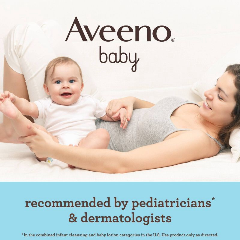 slide 3 of 8, Aveeno Baby Daily Moisture Body Lotion for Delicate Skin with Natural Colloidal Oatmeal & Dimethicone - 8oz, 8 oz