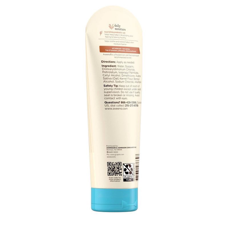 slide 7 of 8, Aveeno Baby Daily Moisture Body Lotion for Delicate Skin with Natural Colloidal Oatmeal & Dimethicone - 8oz, 8 oz