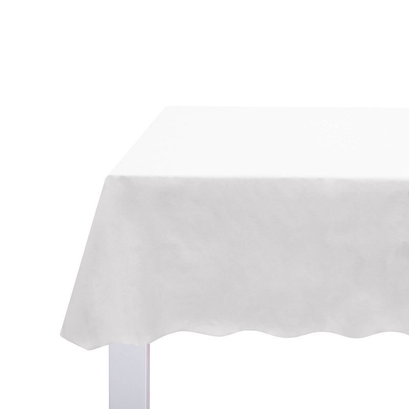 slide 4 of 4, White Plastic Table Cloth - Spritz™, 1 ct