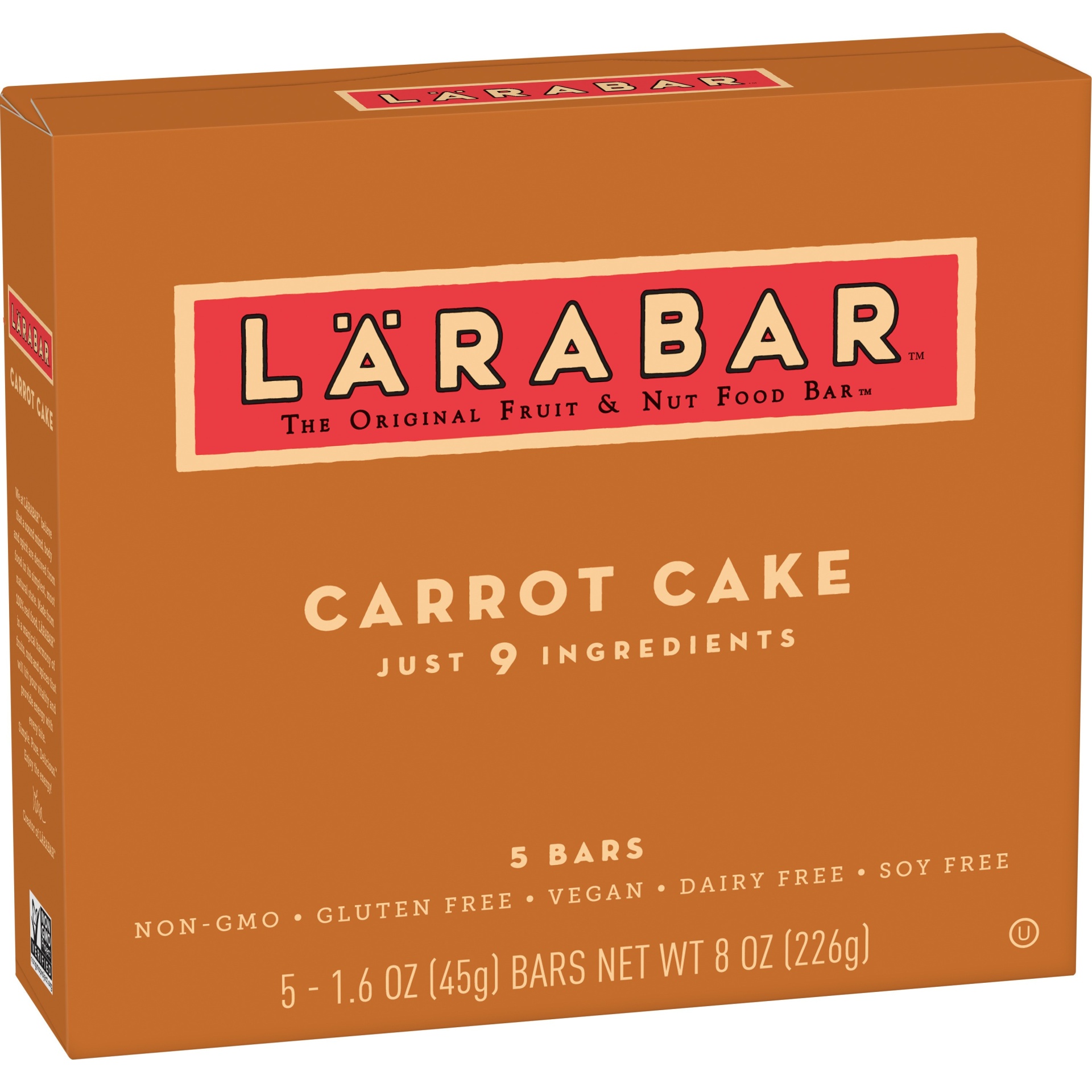 slide 1 of 4, Larabar Carrot Cake The Original Fruit & Nut Food Bars, 8 oz