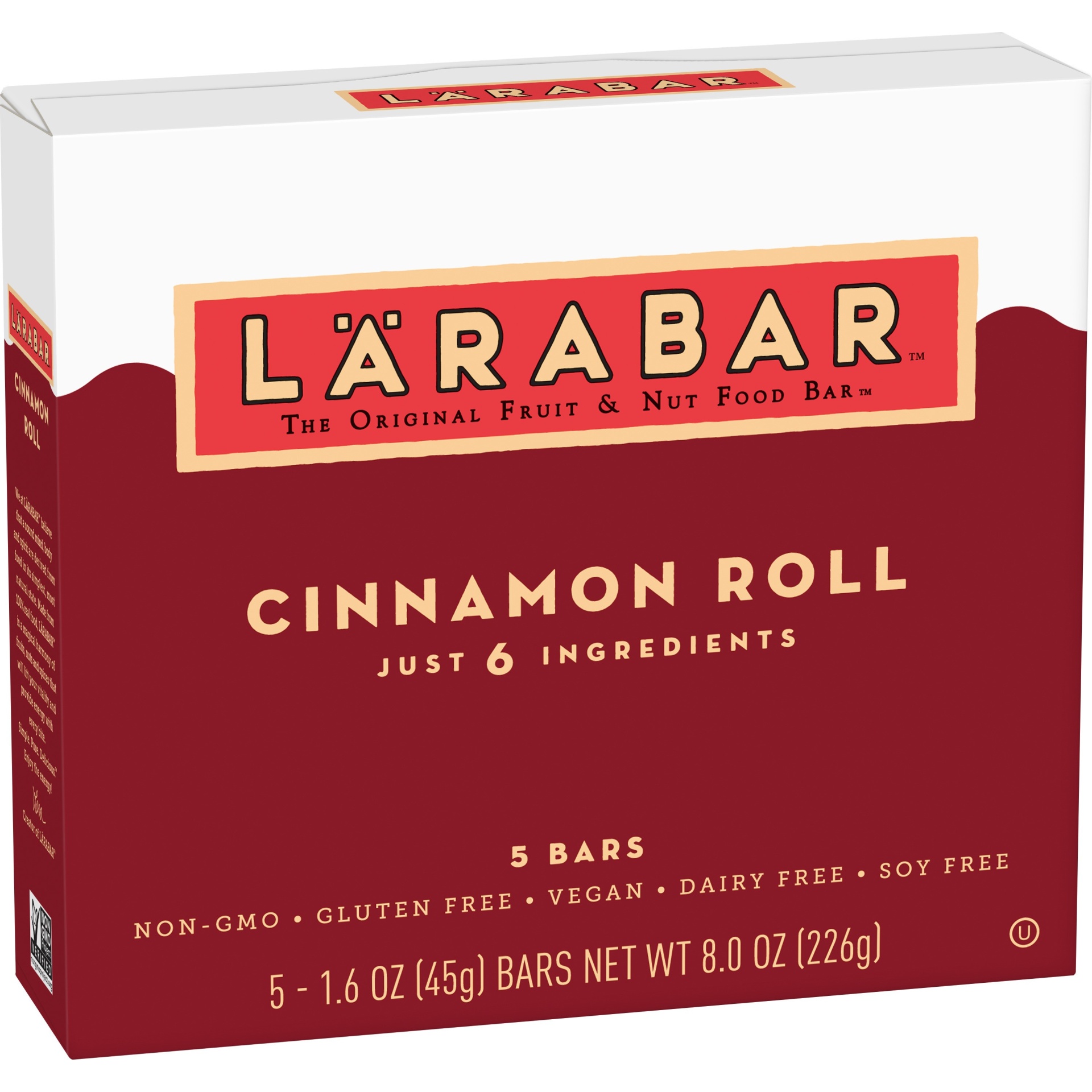 slide 1 of 3, Larabar Cinnamon Roll The Original Fruit & Nut Food Bars, 8 oz