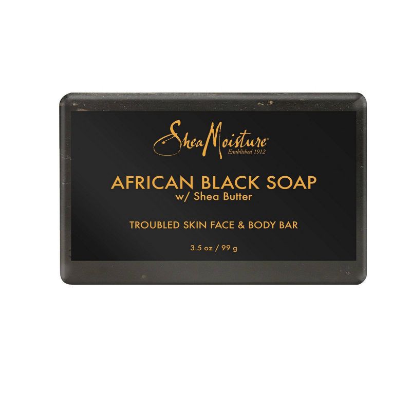 slide 2 of 12, SheaMoisture African Black Soap Original Scent Face and Body Bar Soap - 3.5oz, 3.5 oz