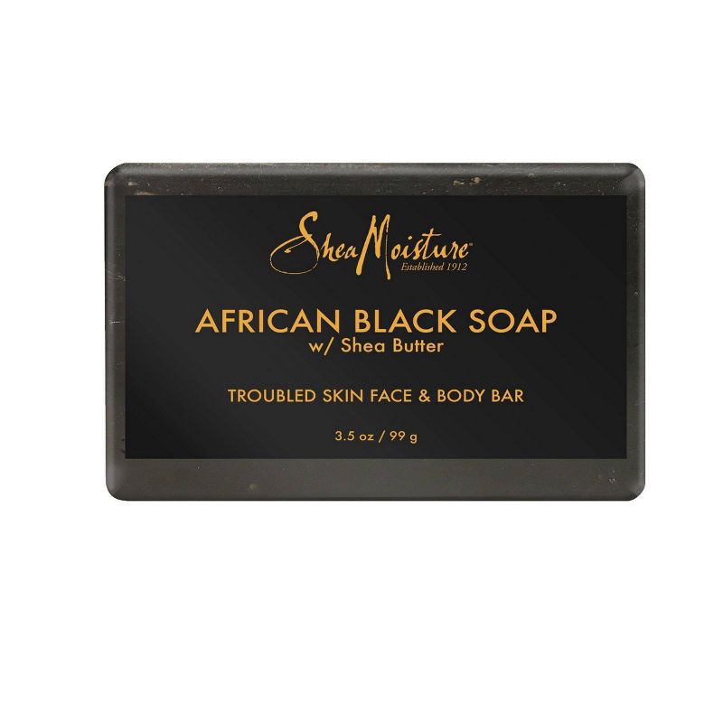 slide 3 of 4, SheaMoisture African Black Soap Original Scent Face and Body Bar Soap - 3.5oz, 3.5 oz