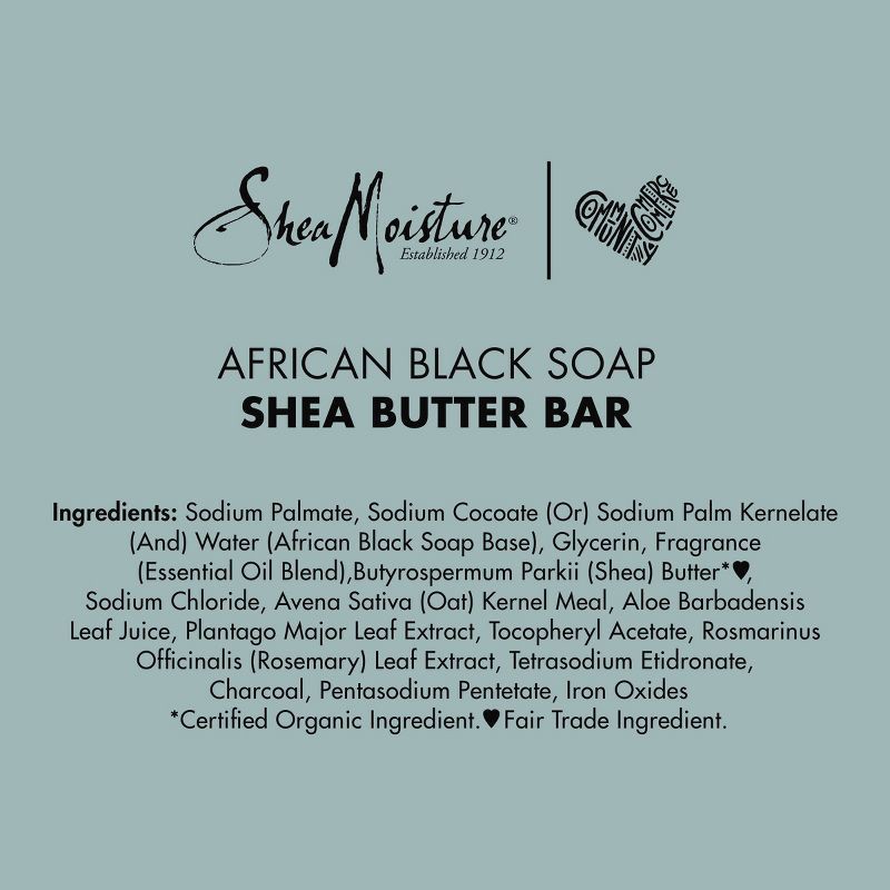slide 5 of 12, SheaMoisture African Black Soap Original Scent Face and Body Bar Soap - 3.5oz, 3.5 oz