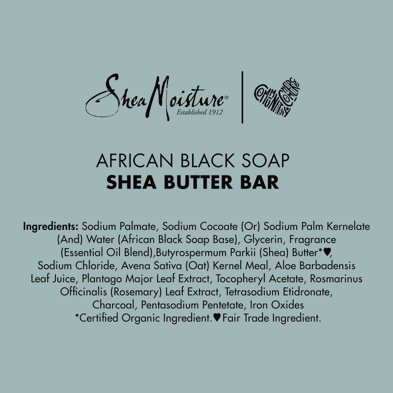 slide 5 of 13, SheaMoisture African Black Soap Original Scent Face and Body Bar Soap - 3.5oz, 3.5 oz