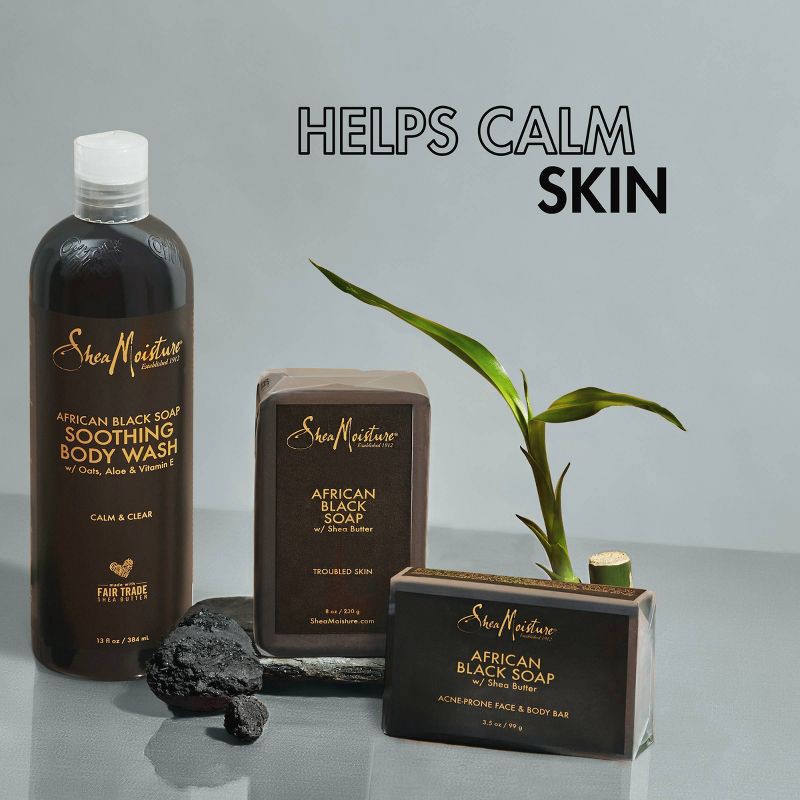 slide 9 of 12, SheaMoisture African Black Soap Original Scent Face and Body Bar Soap - 3.5oz, 3.5 oz