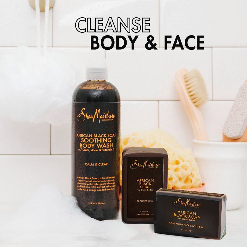 slide 3 of 13, SheaMoisture African Black Soap Original Scent Face and Body Bar Soap - 3.5oz, 3.5 oz