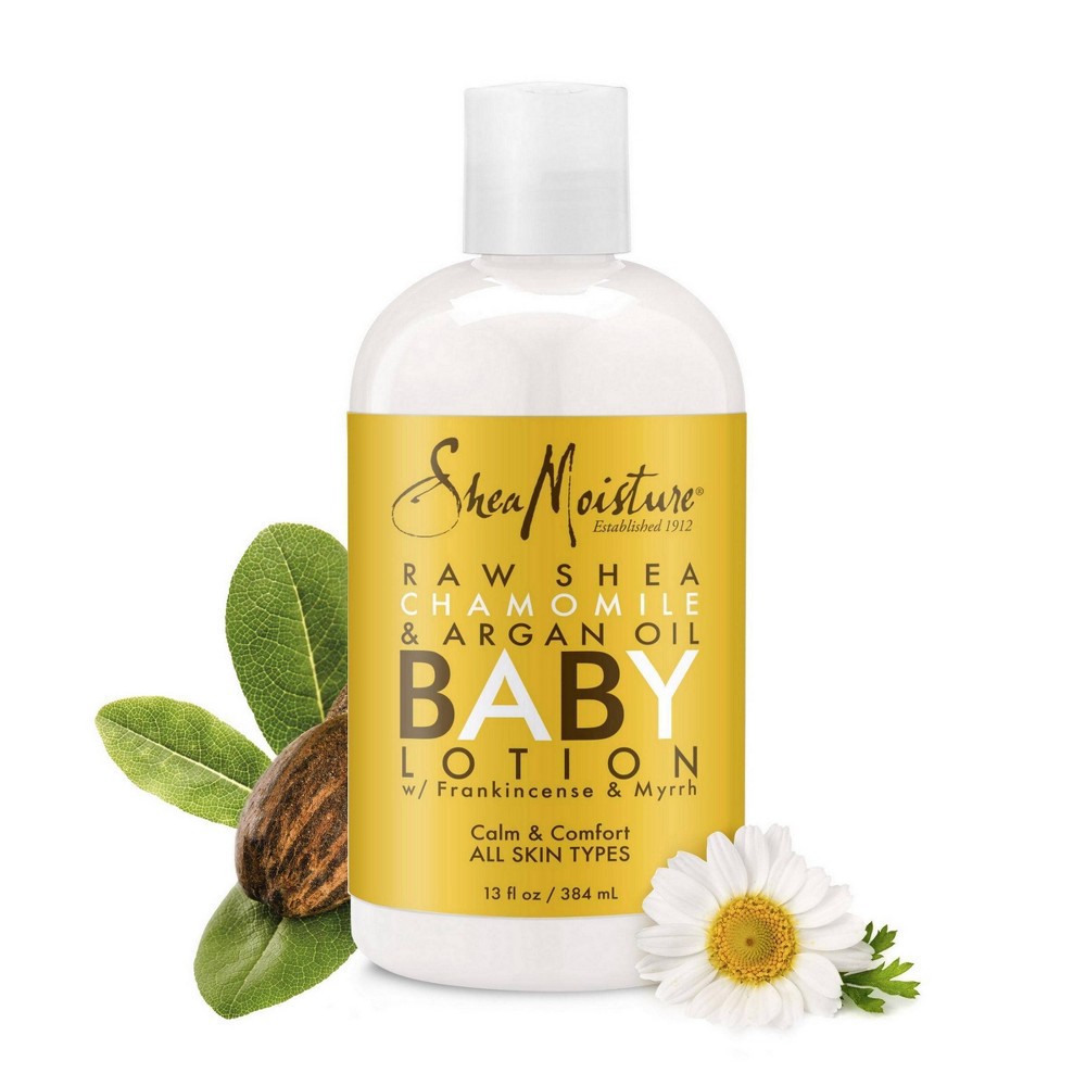 slide 4 of 5, SheaMoisture Raw Shea Chamomile & Argan Oil Baby Healing Lotion, 13 fl oz