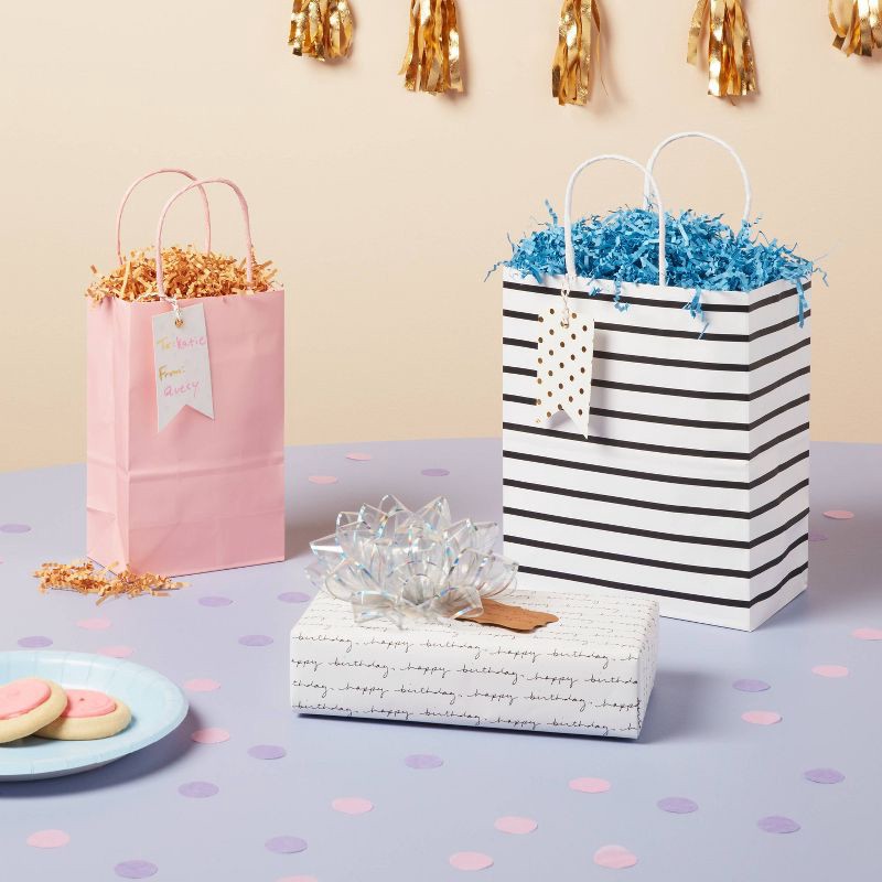 slide 2 of 3, 6" Large Clear Irridescent Gift Bow Silver - Spritz™, 1 ct