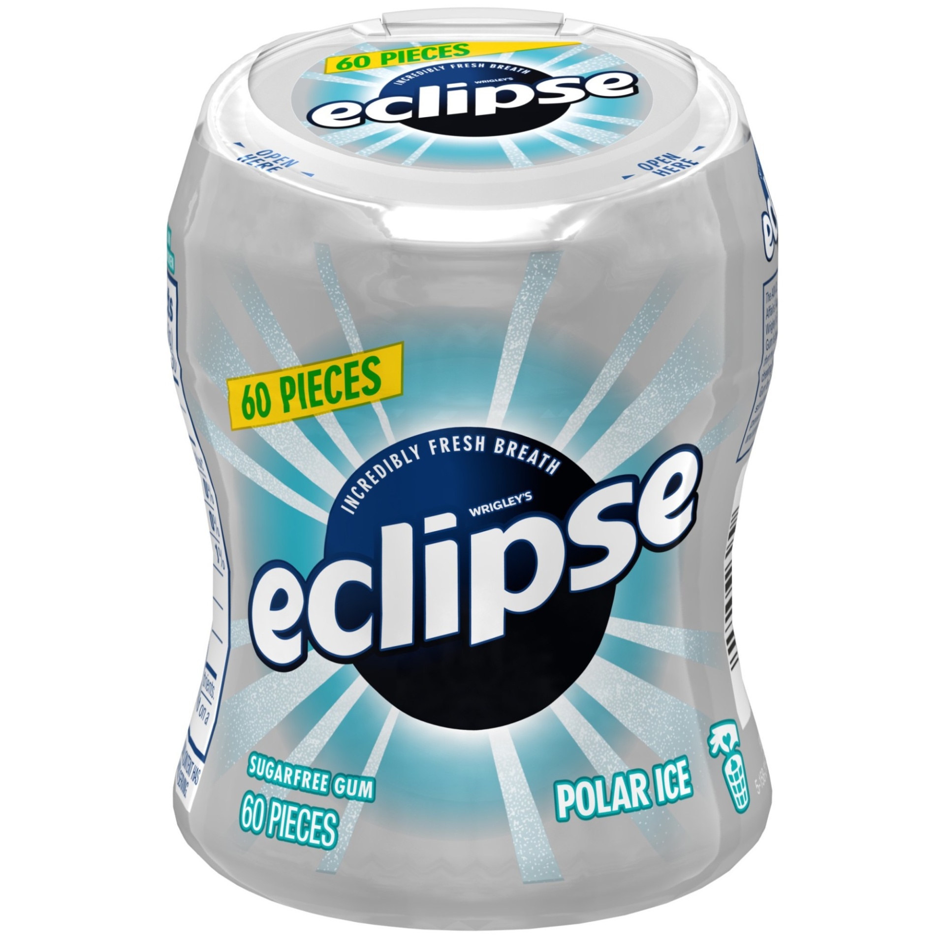 slide 1 of 1, Eclipse Polar Ice Sugar-Free Gum, 60 ct