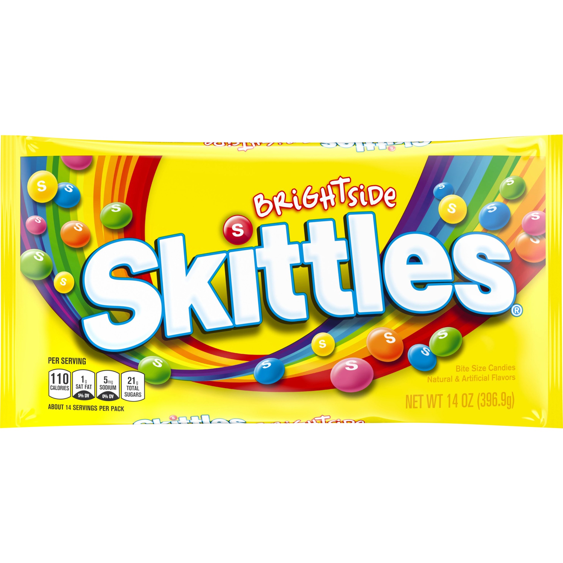 slide 1 of 1, Skittles Brightside, 14 oz