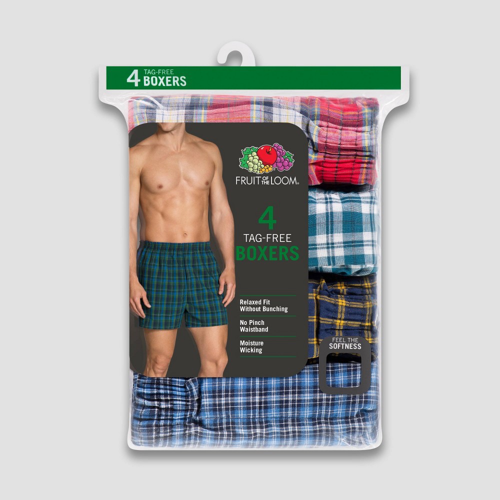 slide 5 of 6, Fruit of the Loom Men's Boxers 5pk - Colors May Vary XL, 5 ct