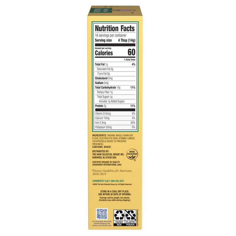 slide 11 of 11, Earth's Best Organic Whole Grain Oatmeal Baby Cereal - 8oz, 8 oz