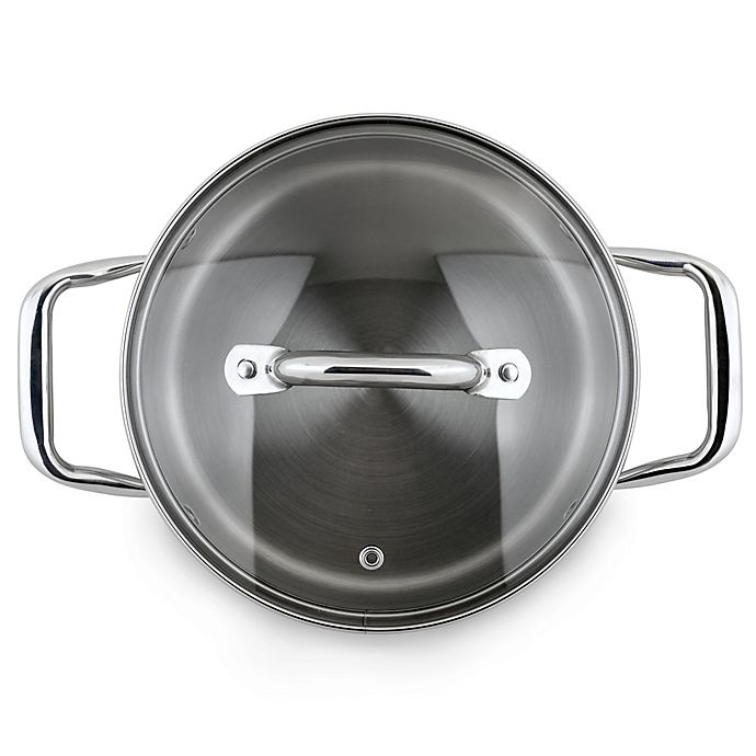 slide 3 of 4, Turbo Pot FreshAir Rapid Boil Stainless Steel Casserole Pot, 3.5 qt