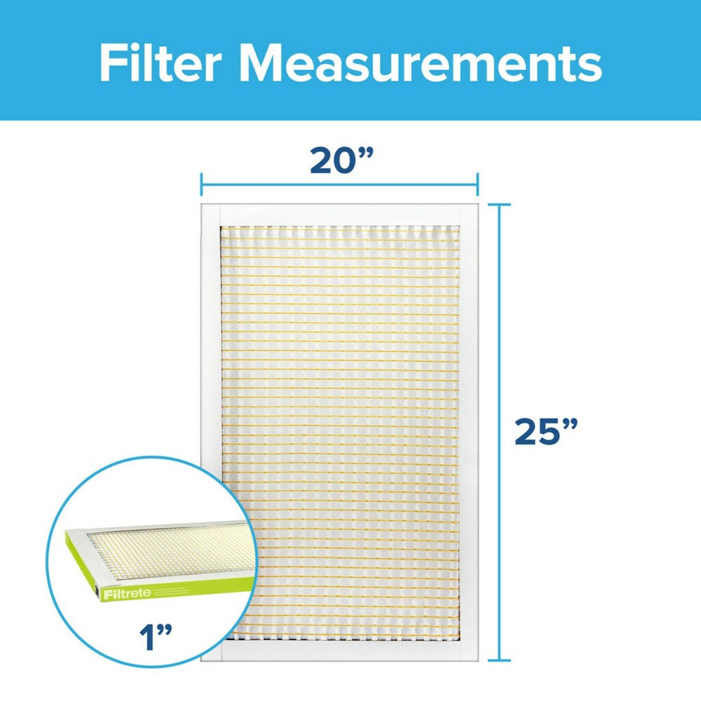 slide 5 of 7, Filtrete 20x25x1 Pollen Air Filter 600 MPR, 1 ct