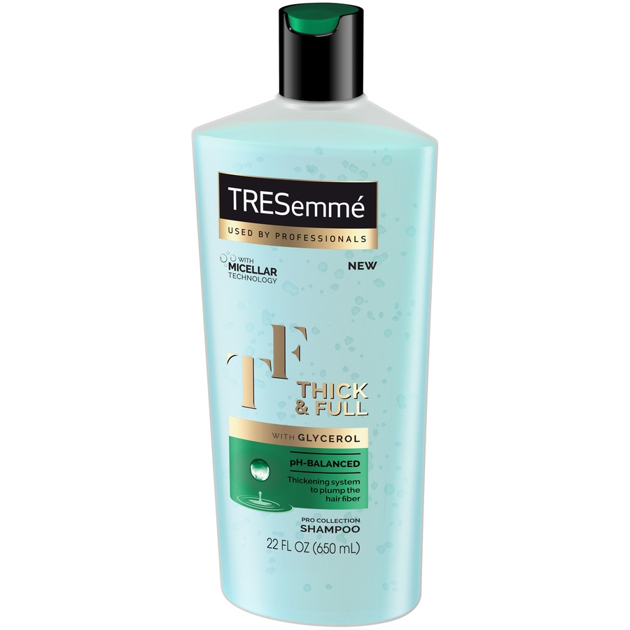 slide 4 of 5, TRESemmé Thick + Full Shampoo, 22 fl oz