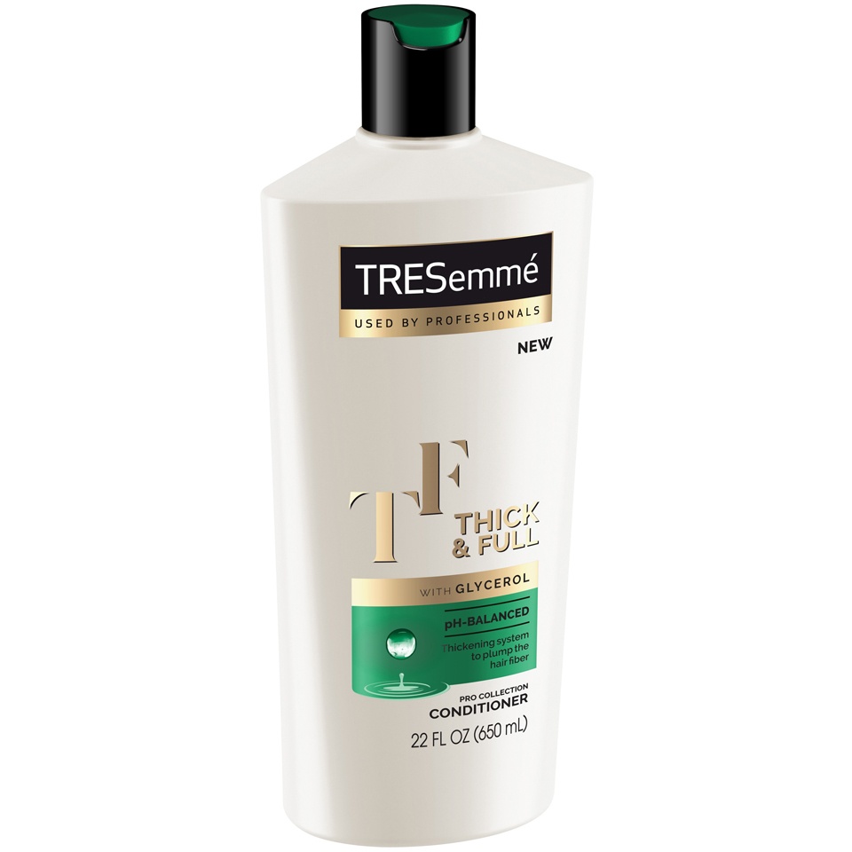 slide 2 of 4, TRESemmé Pro Collection Thick & Full Conditioner, 22 fl oz