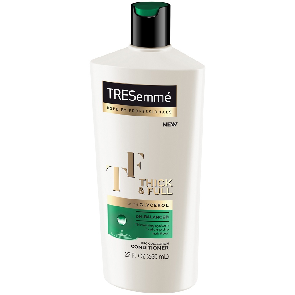slide 3 of 4, TRESemmé Pro Collection Thick & Full Conditioner, 22 fl oz