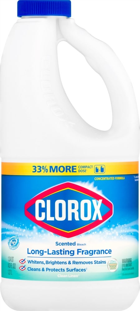 slide 1 of 1, Clorox Ultra Bleach Clean Linen Concentrate, 43 fl oz